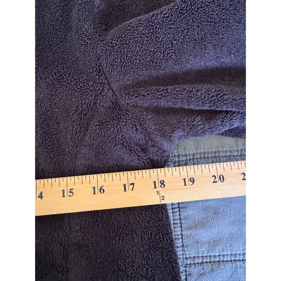 The North Face Black Fuzzy Zip Fleece Track Jacket Outdoors Hiking Gorpcore S - Picture 5 of 6